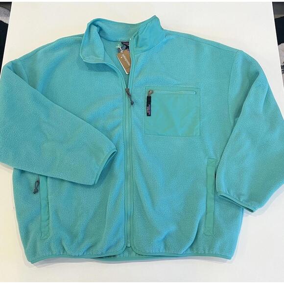 $149 Patagonia Synchilla Jacket Womens Fresh Teal Full Zip Fleece Size XXL - Picture 2 of 5